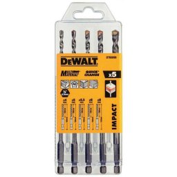 DeWALT Akcesoria - 5-częściowy zestaw wierteł do muru DT60099