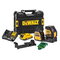 DeWALT Narzędzia - AKU laser krzyżowy 12/18 V, zasięg 100 m, z akcesoriami, 1x akumulator 2,0 Ah XR, ładowarka DCE088D1G18