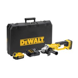DeWALT Narzędzia - Szlifierka kątowa 18 V 125 mm, 2x akumulator 4,0 Ah XR, ładowarka DCG412M2