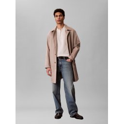 Calvin Klein Jeans Męska koszulka polo z dzianiny Mężczyźni Bawełna (100%) biały, M
