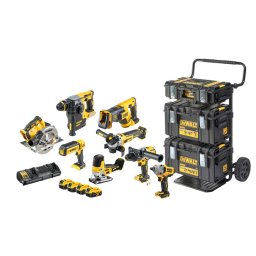 DeWALT Narzędzia - 16-częściowy zestaw narzędzi akumulatorowych, akumulatorów i ładowarki DCK856P4