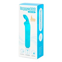 Happyrabbit - wibrator bullet króliczek - akumulatorowy - niebieski