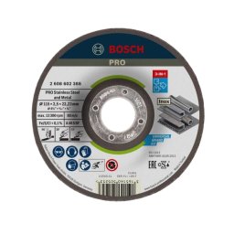 Bosch Akcesoria - Tarcza tnąca do stali nierdzewnej 115x22,23 mm 2608602388