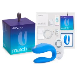 We-Vibe Match - wibrator dla par wodoodporny ładowany USB niebieski