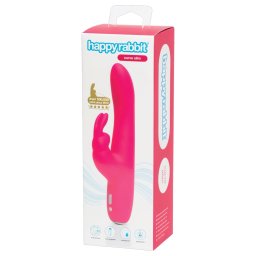 Happyrabbit Curve Slim - wodoodporny wibrator z króliczkiem (różowy)