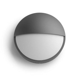 Philips myGarden - Kinkiet zewnętrzny LED, średnica 21 cm, 2700 K, 6 W, antracyt 915005192801