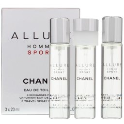 Chanel Allure Homme Sport Woda toaletowa 3 x 20ml spray wkĹad