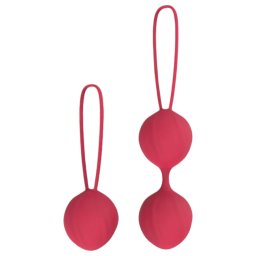 Cotoxo Cherry - zestaw 2 kulek gejszy - silikon - czerwony