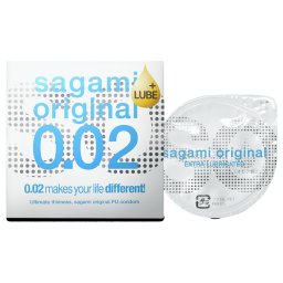 Sagami Original 0,02 - prezerwatywa ekstra nawilżana - średnica 55mm - 1 szt.