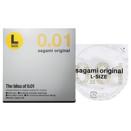 Sagami Original 0.01 L - prezerwatywa - ultracienka - 58mm (1 sztuka)