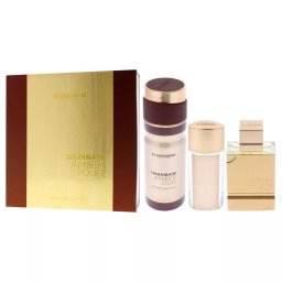 Al Haramain Amber Oud Gold Woda perfumowana 75ml spray + Woda perfumowana 30ml spray + Spray do ciaĹa 200ml