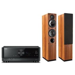 Yamaha MusicCast RX-V6A Czarny, Indiana Line Tesi 561 Orzech