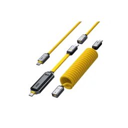 AOHI Zestaw Kabli USB-C z pamięcia Flash AOHi The Future Magflash 2in1 512GB 240W Żółty