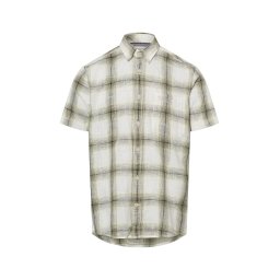 Camel Active Męska koszula casual Mężczyźni Regular Fit Bawełna biały|zielony, M