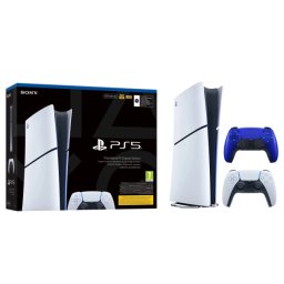 Sony PlayStation 5 Digital Slim E Chassis (PS5) 825GB + Dodatkowy Pad Wieczorny kobalt