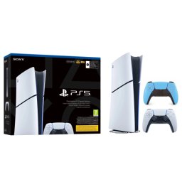 Sony PlayStation 5 Digital Slim E Chassis (PS5) 825GB + Dodatkowy Pad Gwiezdny błękit