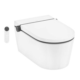 Hansgrohe LavaPura Element S - Bidet elektroniczny z ceramiką, SoftClose, AquaHelix Flush, HygieneEffect, SmartClean, biały 63021450