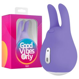 Good Vibes Tedy - bezprzewodowy, króliczkowy wibrator łechtaczkowy (fioletowy)