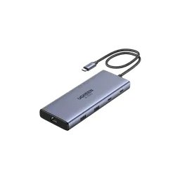 UGREEN CM639 10w1 HDMI USB RJ45 SD Szary