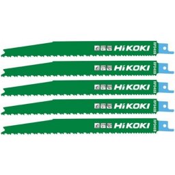 HiKOKI Akcesoria - Zestaw brzeszczotów 6-12 TPI, długość 200 mm, 5 szt. 752024