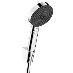 Hansgrohe Pulsify Select S - Zestaw słuchawki prysznicowej, uchwytu i węża, 3 strumienie, EcoSmart, chrom 24306000