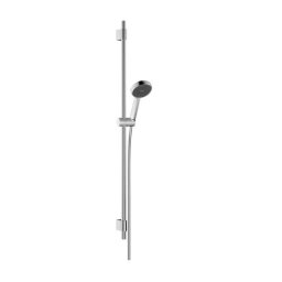 Hansgrohe Activera Select S - Zestaw słuchawki prysznicowej, drążka i węża, 2 strumienie, EcoSmart, chrom 28050000