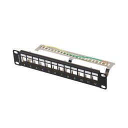 Lanberg PPKS-9212-B PUSTY 12 PORT 1U 10" FTP