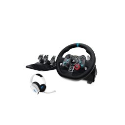 Logitech G29 Racing Wheel z pedałami do PS5, PS4, PS3, PC Force Feedback + słuchawki Astro A10 Biały
