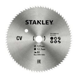 Stanley Akcesoria - Tarcza pilarska do drewna 127x12,7 mm, 80 zębów STA10000-XJ