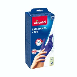 Vileda - Rękawice Safe Hands, rozmiar S/M, 100 szt 167821