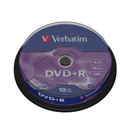 Verbatim DVD+R 16x 4.7GB 10P CB 43498