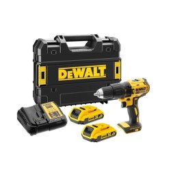 DeWALT - Akumulatorowa wiertarko-wkrętarka udarowa 18V, 2x akumulator 2,0 Ah Li-Ion, ładowarka DCD778D2T