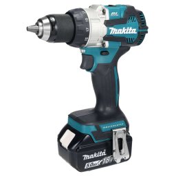 Makita Narzędzia - Akumulatorowa wiertarko-wkrętarka udarowa 18V, 2x akumulator 5,0 Ah, ładowarka DHP489RTJ