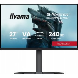 IIYAMA Monitor 27 cali GCB2784HSU-B1 FHD, 0.7ms, VA, 1500R, 240Hz, 2xHDMI, DP, 2xUSB, FreeSync Premium -1920x1080 (48-240Hz), HDR10, 2x2W, HAS150(PIVO