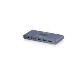 Digitus Przełącznik / Switch KVM HDMI 2x1 | UHD 4K@60Hz | 3x USB-A 3.1 Gen1 | 1x USB-C USB 3.1 Gen1 | Audio | Core Line