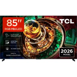 TCL 85RM9L 85" RGB-Mini LED 4K 144Hz Google TV Funkcje AI Dolby Vision Dolby Atmos Bang & Olufsen HDMI 2.1 DVB-T2