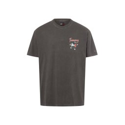 Tommy Jeans Koszulka męska - Nowość Mężczyźni Bawełna szary, M