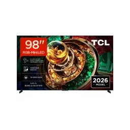 TCL 98RM9L 98" RGB-Mini LED 4K 144Hz Google TV Funkcje AI Dolby Vision Dolby Atmos Bang & Olufsen HDMI 2.1 DVB-T2
