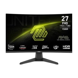 MSI Monitor 27 cali MAG 276CF E20 LED/FHD/Curved/200Hz/czarny
