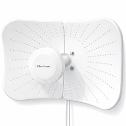 Qoltec Antena paraboliczna 4G 5G LTE | 2x19dBi | kierunkowa | zewnętrzna| 1710-2700 MHz | 3300-4200 MHz | N Female | wodoodporna | 5m