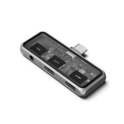 Satechi ST-HXRAJM USB-C PD USB-C 3.5mm audio I/O Szary