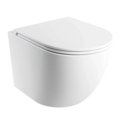 OMNIRES Ottawa Comfort - Toaleta wisząca z deską SoftClose, Rimless, biały matowy OTTAWASPMWBM