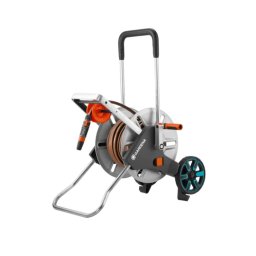 Gardena CleverRoll - Wózek na wąż CleverRoll M Easy, metalowy, z wężem Flex i akcesoriami, 25 m 18547-20
