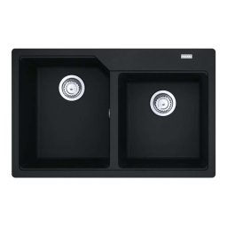 Franke Urban - Zlewozmywak fragranitowy UBG 620-78, 78x50 cm, onyx 114.0700.118