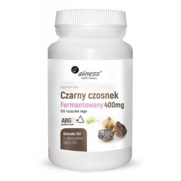 Czarny czosnek fermentowany ABG10+® 400 mg x 100 kaps Vege Aliness
