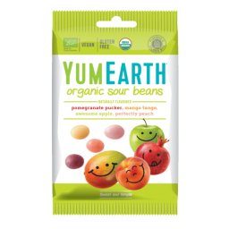 YumEarth, Cukierki kwaśne fasolki EKO (Sour Beans) 50 g