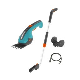 Gardena - Akumulatorowe nożyce do przycinania brzegów trawnika ClassicCut Li, teleskopowe, integrowany akumulator, ładowarka 9886-20
