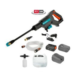 Gardena - Akumulatorowa myjka ciśnieniowa 24/18V P4A Premium, 24 bar, z akcesoriami, 1x akumulator 2,5 Ah, ładowarka 14800-31