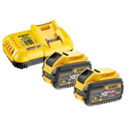 DeWALT Akcesoria - Zestaw ładowarki 8A i 2x akumulatorów 18/54 V XR FLEXVOLT 12,0 Ah DCB118Y2