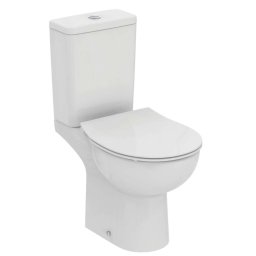 Ideal Standard Eurovit+ - WC kombi z deską SoftClose, odpływ vario, napełnienie od dołu, RimLS+, biały W007501
